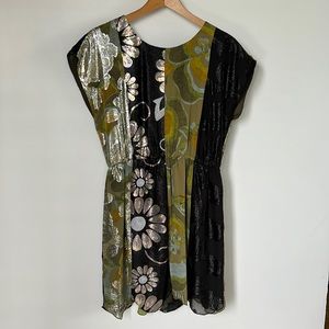 Anna Sui Sequined Cocktail Dress